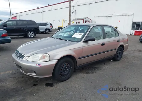 2000 Honda Civic Lx from USA, damaged, VIN 1HGEJ6572YL051829